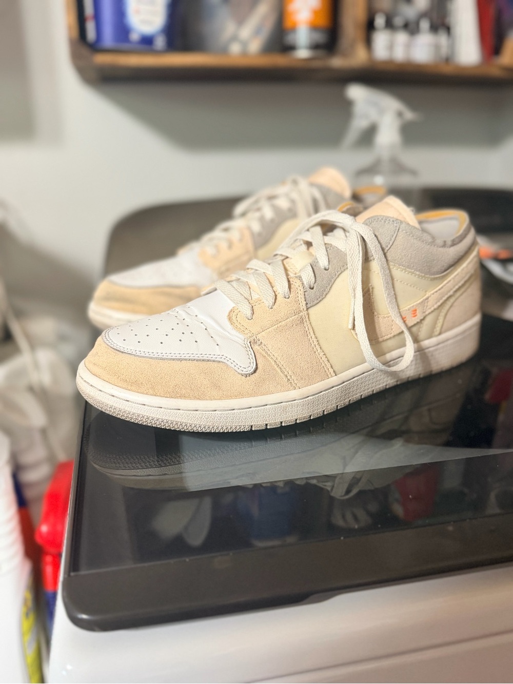 Air Jordan 1 Low SE Craft Inside Out White Phantom Mens Size 12 DN1635-100